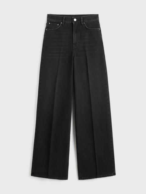 TOTEME Wide leg denim faded black