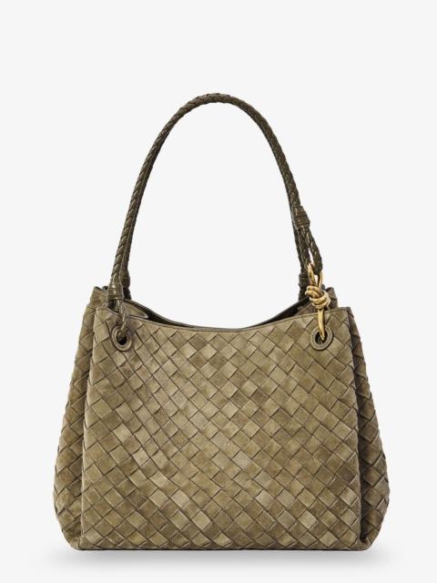 Bottega Veneta Bottega Veneta Parachute Large Suede Shoulder Bag