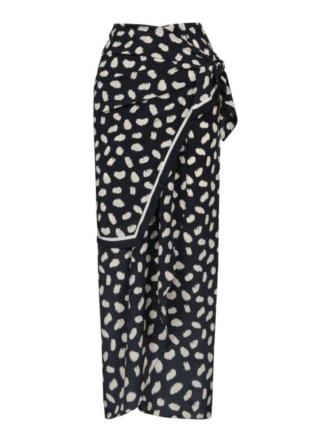 Johanna Ortiz Silk Captivation Ankle Skirt print