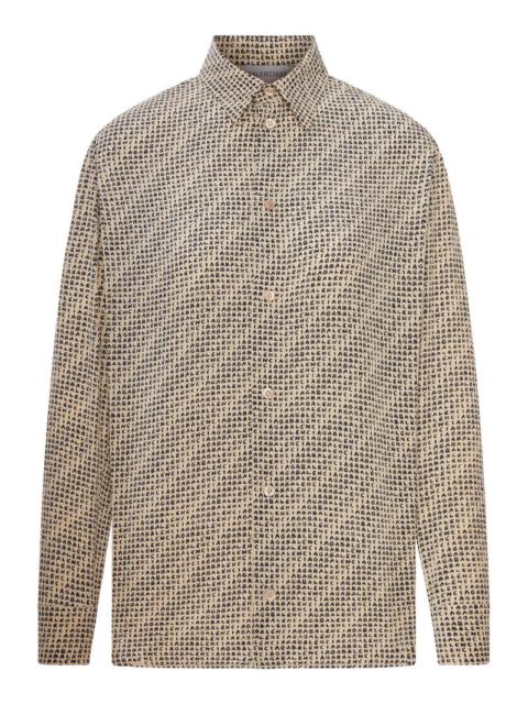 BALENCIAGA Balenciaga Women Monogram Shirt In Silk Crepe