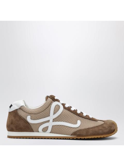 Loewe Loewe Ballet Runner 2.0 Sneakers In Suede And Mesh Beige Men