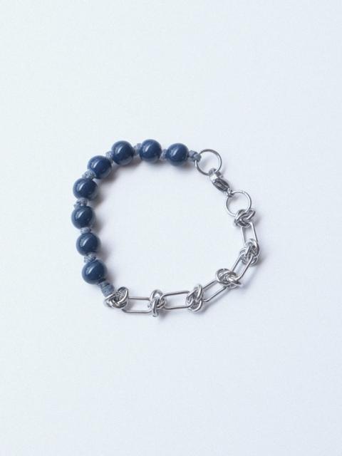 Other Designers Handmade Ceramic beads and Stainless steel Chain Bracelet