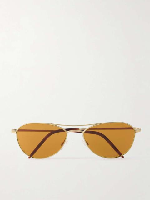 Aero II aviator-style gold-tone sunglasses Gold