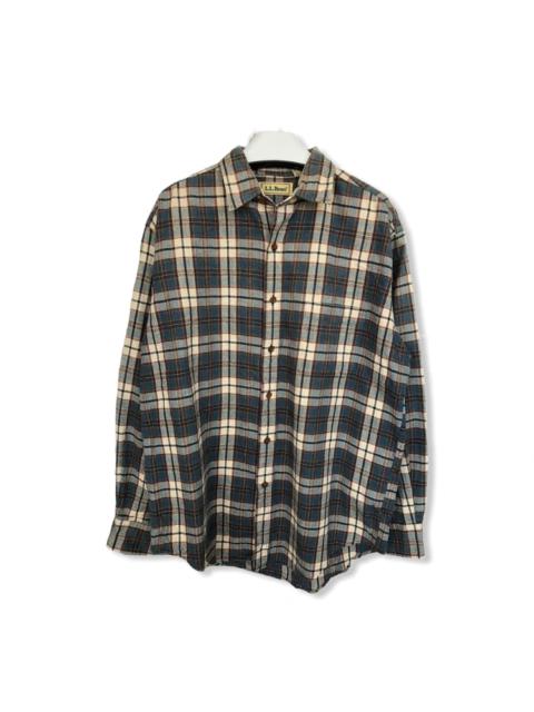 Other Designers Vintage - Vintage L.L. Bean Plaid Tartan Flannel Shirt 👕