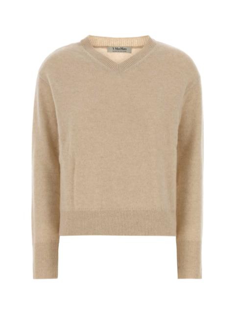 'S Max Mara S Maxmara Women Sand Cashmere Fata Sweater