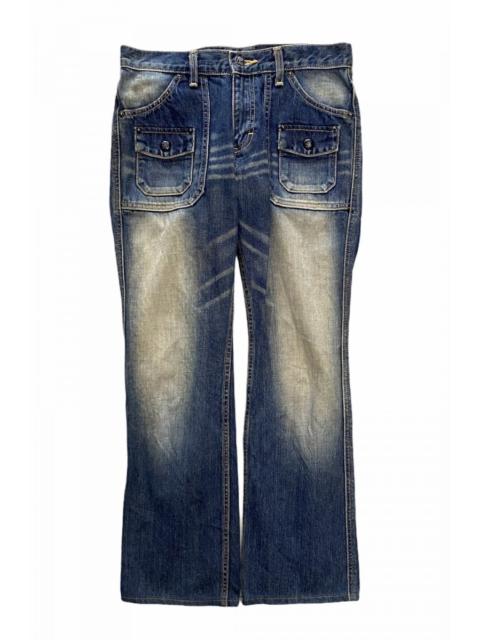 Other Designers Lee - Union Made by Lee Bush Pants Distressed Denim Made in Japan