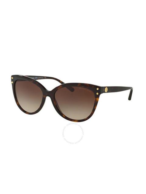MICHAEL KORS Michael Kors Jan Brown Gradient Cat Eye Ladies Sunglasses MK2045 300613 55