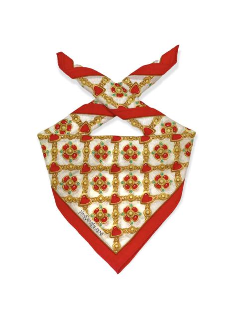 Other Designers Vintage - YSL bandana handkerchief neckerchief scarf