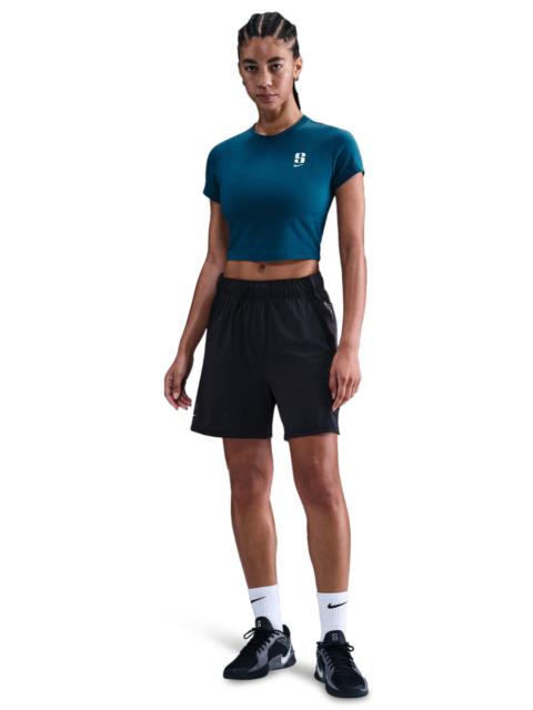 Nike Nike Womens Nike Sabrina Short Sleeve Crop T-Shirt
