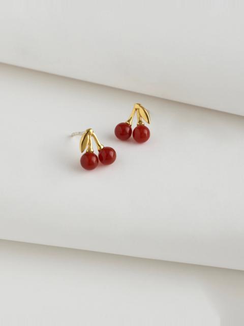 Madewell Demi-Fine Semiprecious Cherry Stud Earrings