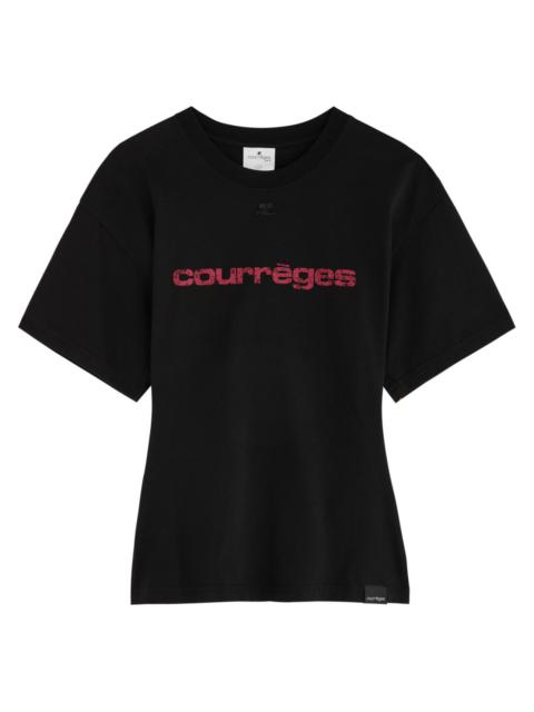 Courrèges Logo-print Cotton T-shirt
