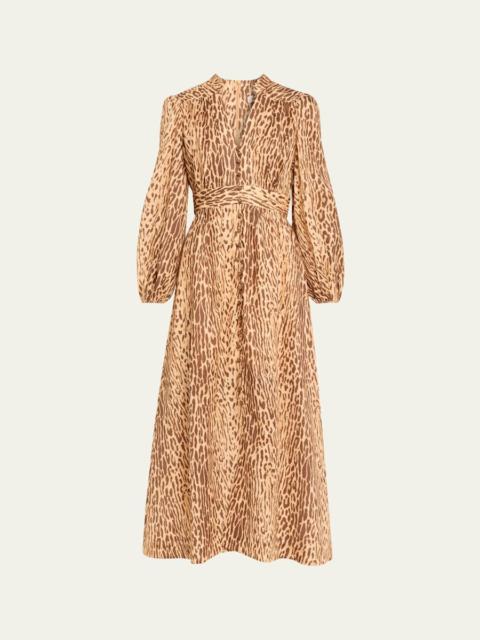 Zimmermann Cascadian Plunge Maxi Dress