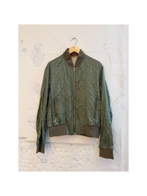 Prada Vintage Prada Green Viscose Bomber Jacket