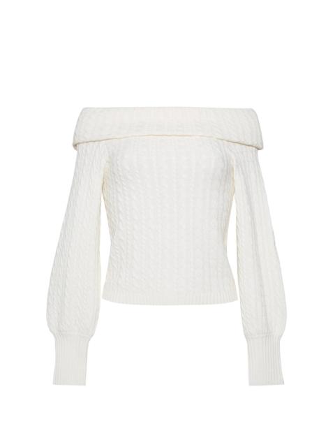 Cara Cara Tamberley Top
Off-the-Shoulder Ease in Sculpted Cable-Knit