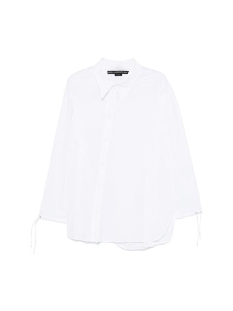 asymmetric-design shirt