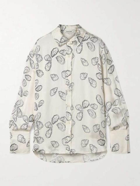Avalon printed silk-blend shirt Off-white