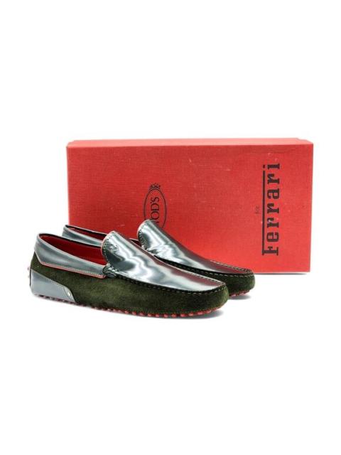 Tod's Tod’s for Ferrari Leather Gommino Driving Loafers Green UK 7 US 8.5 - NWB $695