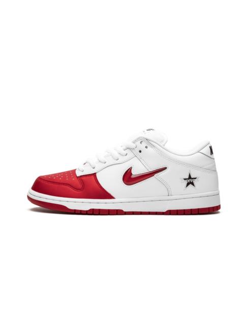 Nike SB Dunk Low "Supreme - Jewel Swoosh Red/White"