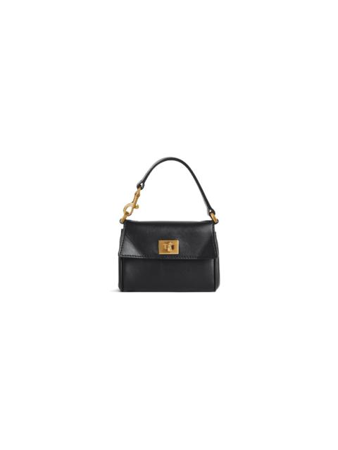 BALENCIAGA Women's Rodeo Micro Bag Charm  in Black