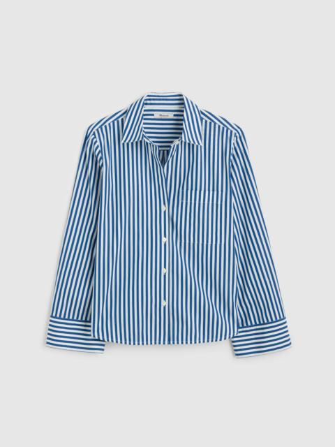 Madewell The Signature Y-Neck Shirt in Poplin