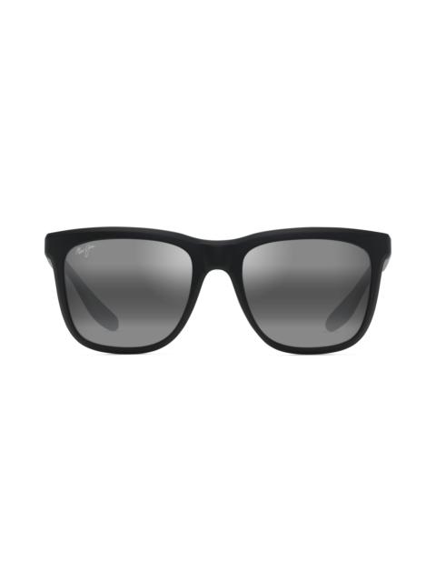 Maui Jim Maui Jim Pehu 55mm PolarizedPlus2® Square Sunglasses in Black at Nordstrom