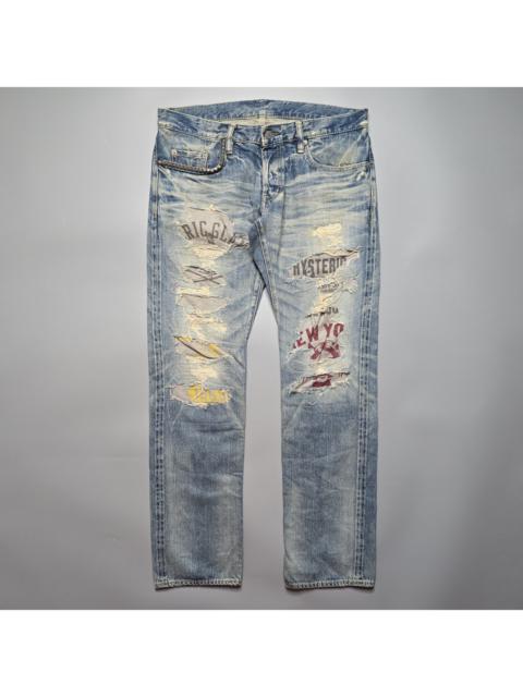 Hysteric Glamour - AW10 "See No Evil" Patchwork Jeans