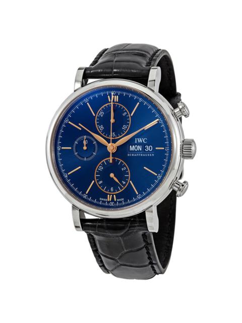 IWC Schaffhausen IWC Portofino Chronograph Automatic Blue Dial Men's Watch IW391036