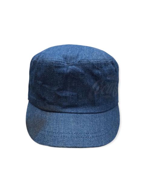 Other Designers vintage coca cola workers hat denim