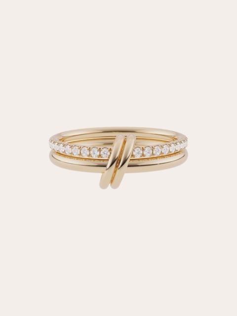 Spinelli Kilcollin Ceres 18K Gold Diamond Linked Rings