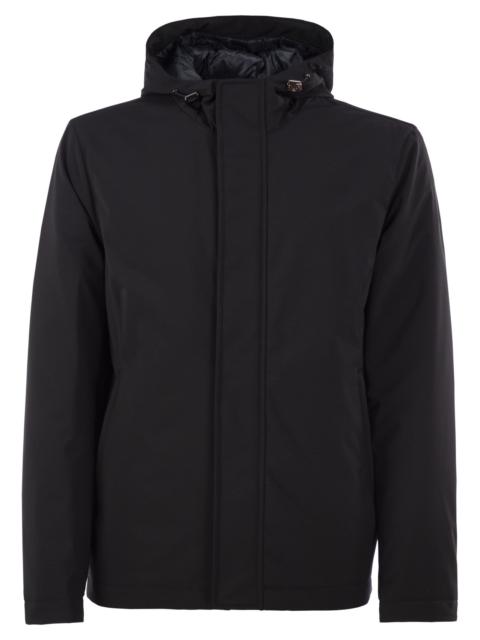 Herno Herno Men Stretch Technical Fabric Hooded Padded Jacket
