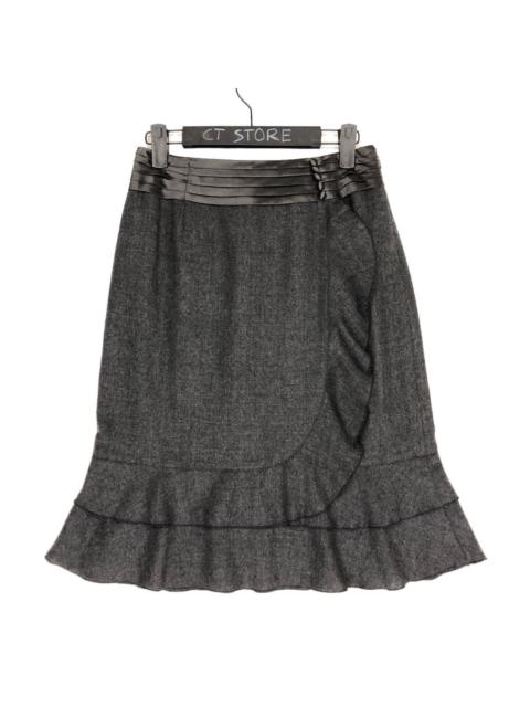 Franco Ferraro Milano Ruffled Skirt Grey