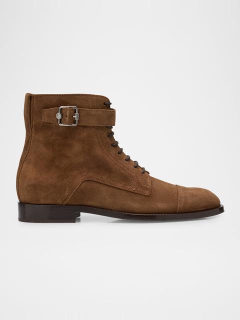 Men's Finnion Lace-Up Buckle Boots