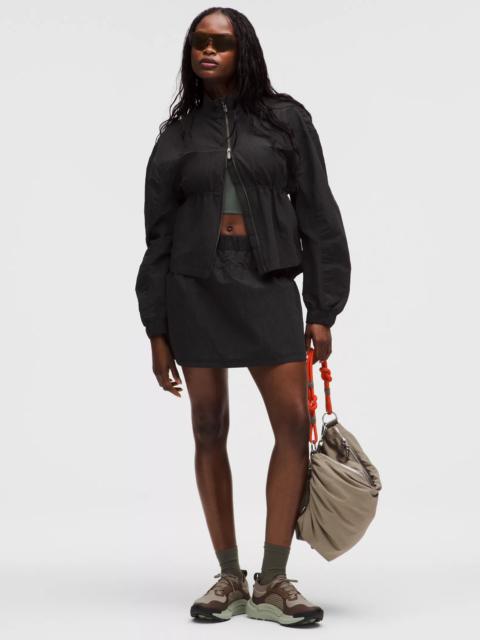 lululemon Crinkle Nylon High-Rise Mini Skirt