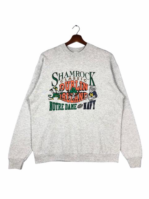 adidas Vintage Shamrock Classic Notre Dame Sweatshirt.