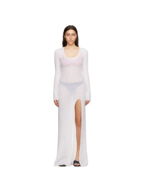 JACQUEMUS Off-White Le Chouchou 'La Robe Dao' Maxi Dress