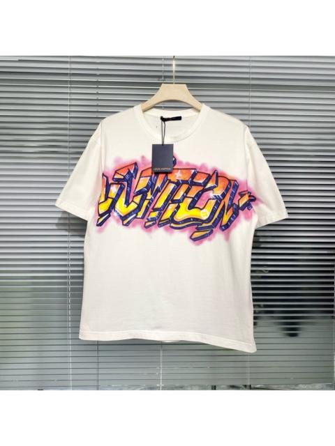 Louis Vuitton Louis Vuitton SS23 Logo Cotton White Short Sleeve Shirt
