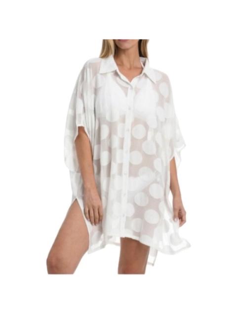 Other Designers NWT La Blanca White Mod for Dot Sheer‎ Convertible Cover-Up One Size $93