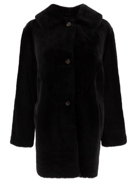 Other Designers B&w Reversibile Shearling Coat