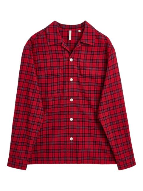 SUNFLOWER check-pattern shirt
