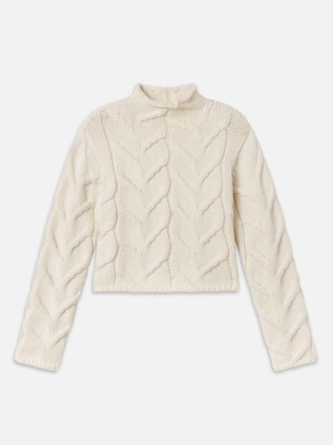 FRAME The Cable Funnel Sweater