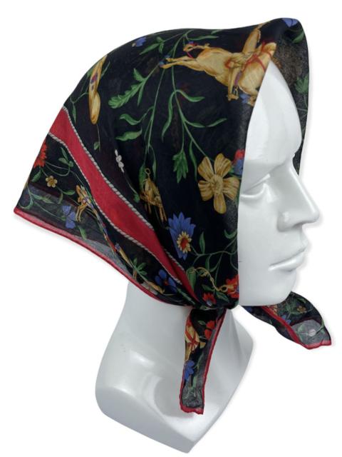 Other Designers Vintage - CELINE BANDANA HANDKERCHIEF POCKETSQUARE - HC 0042