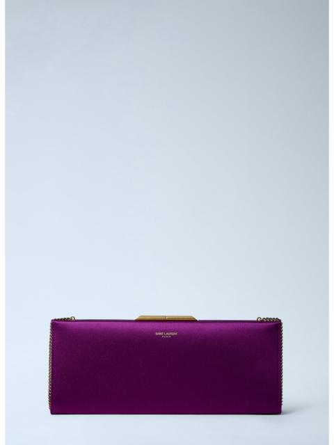 SAINT LAURENT Saint Laurent Women Letter Clutch Bag With Lizard Chain