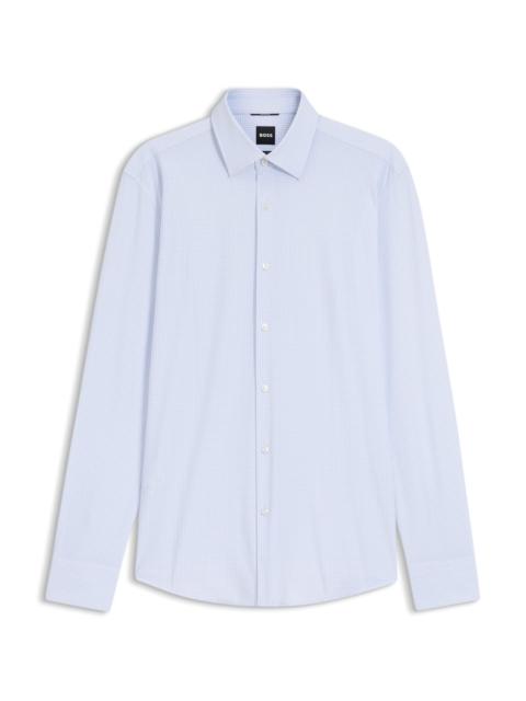 BOSS PRINTED SLIM-FIT SHIRT IN PERFORMANCE-STRETCH JERSEY