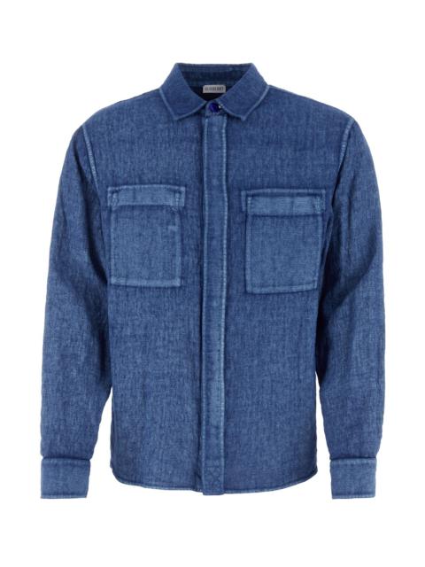 Denim blue linen shirt