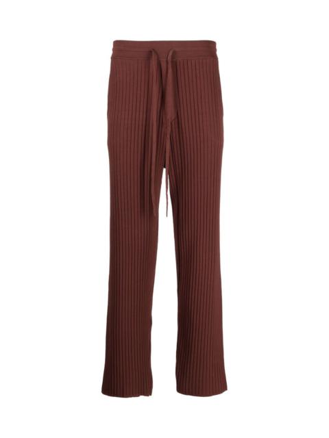 Nanushka RIBBED STRAIGHT-LEG TROUSERS