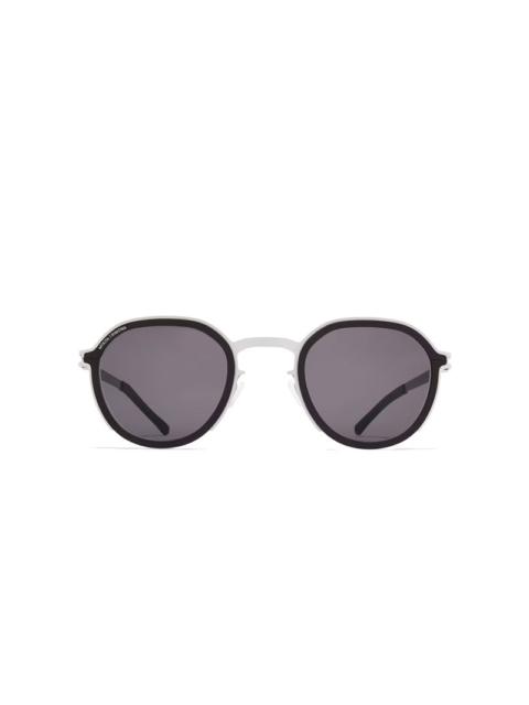 MYKITA MYKITA X RIMOWA PANTO SUNGLASSES MR001 - WHITE SILVER/BLACK COOLGREY SOLID