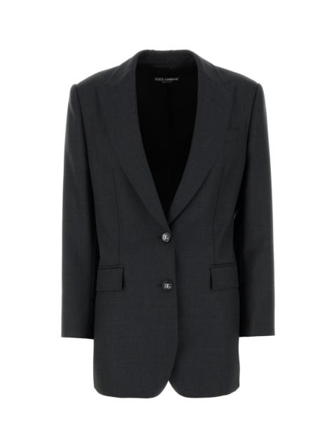 Dolce & Gabbana Graphite wool blazer