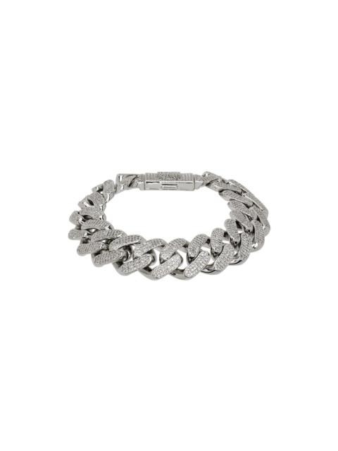 Silver Ape Head Fat Bracelet