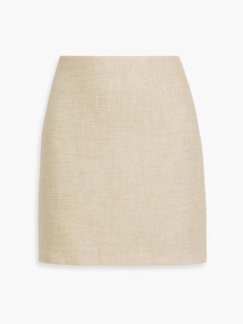 BY MALENE BIRGER Chambray linen-blend canvas mini skirt