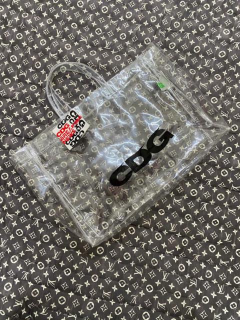 Other Designers CDG by Comme des Garcons × Comme des Garcons - Comme des Garcons CDG big logo transparent bag 2018